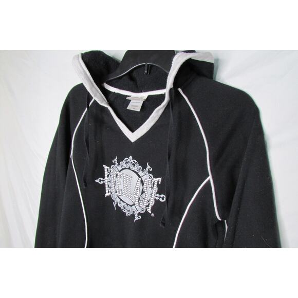 Everlast Sport Hoodie Pullover Size Medium Athletic Stretch Black Pullover - Picture 2 of 8